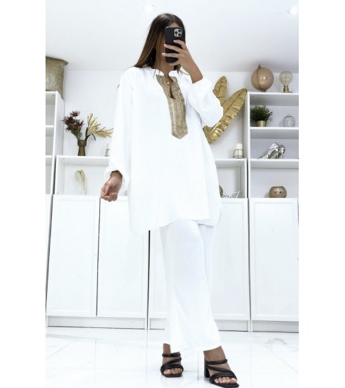 Ensemble tunique blanc