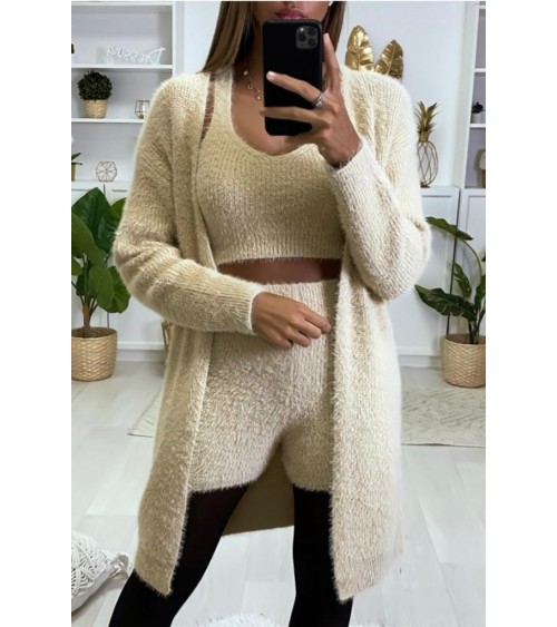 Ensemble beige 3 pièces